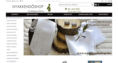 Desktop Screenshot of nyakkendoshop.hu